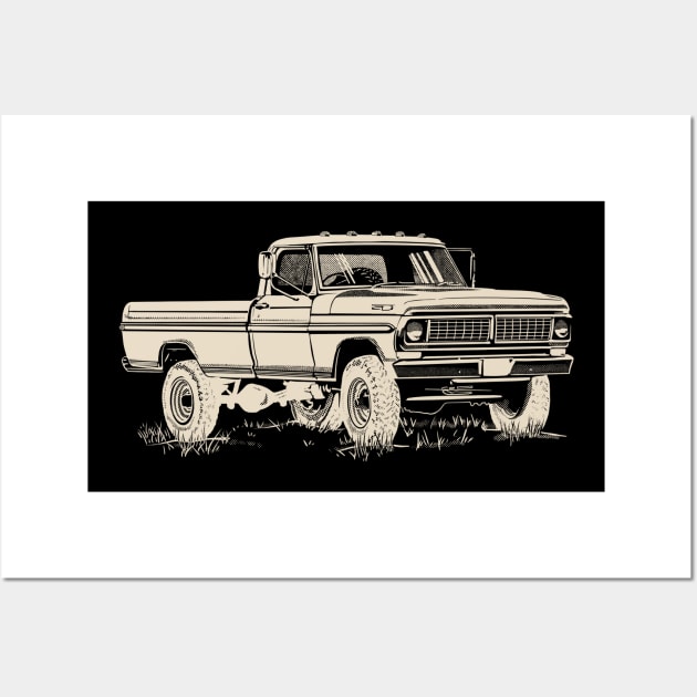 70's ford f 150 Wall Art by Saturasi